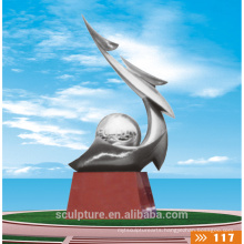 2016 New Sculpture Modern Abstract High Quality Fashion Urban Statue Sports Metal Colorful Landscape Sculpture